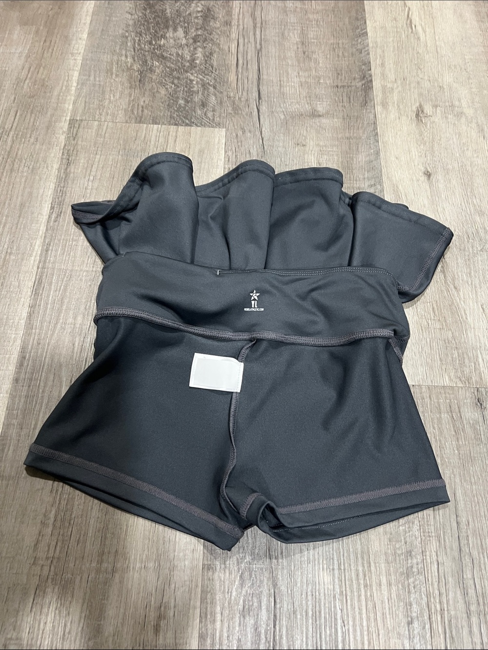 Rebel Athletics Legendary Flouncy Skort dark gray size YL - Picture 6 of 6